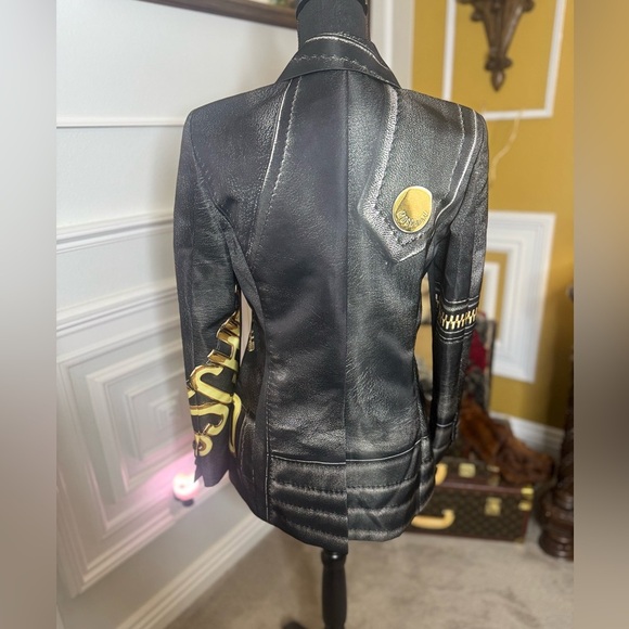Moschino Couture Veste Noire Talle - Picture 6 of 11